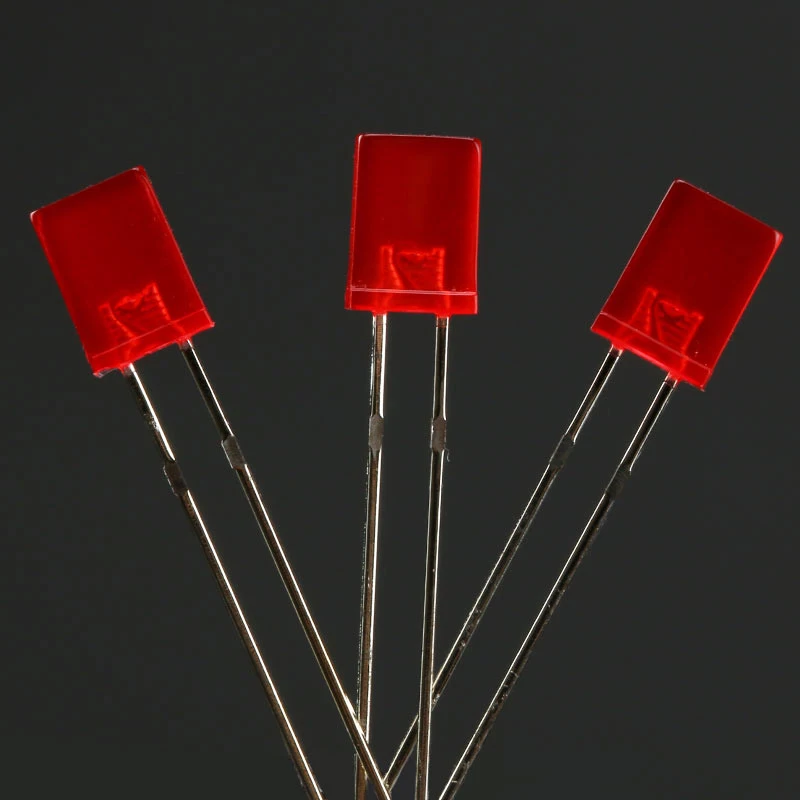 

100pcs 2*5*7 Diodes Rectangle 2x5x7 Red to Red Light Emitting Diode 2*5*7 Led Foggy DIY Kit