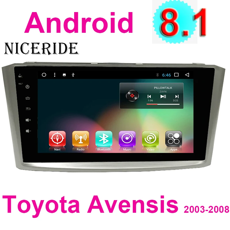 Android 8,0 8,1 2 Din автомобильный DVD стерео головное устройство для Toyota Avensis мультимедиа T25 gps навигация 2003-2008 Авто радио Wifi