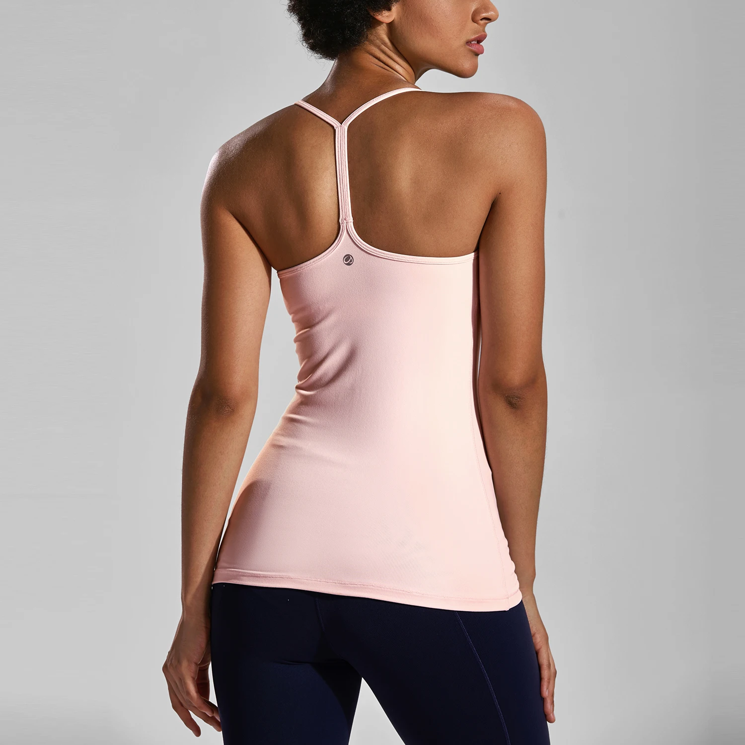 Женский компрессионный встроенный лифчик Camisole Длинные Топы на бретельках