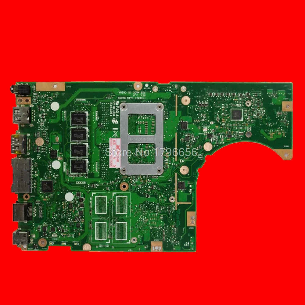  For ASUS Original Motherboard TP500LA TP500L TP500LN REV2.0 With i5 CPU Intergated 4GB Memory On Bo