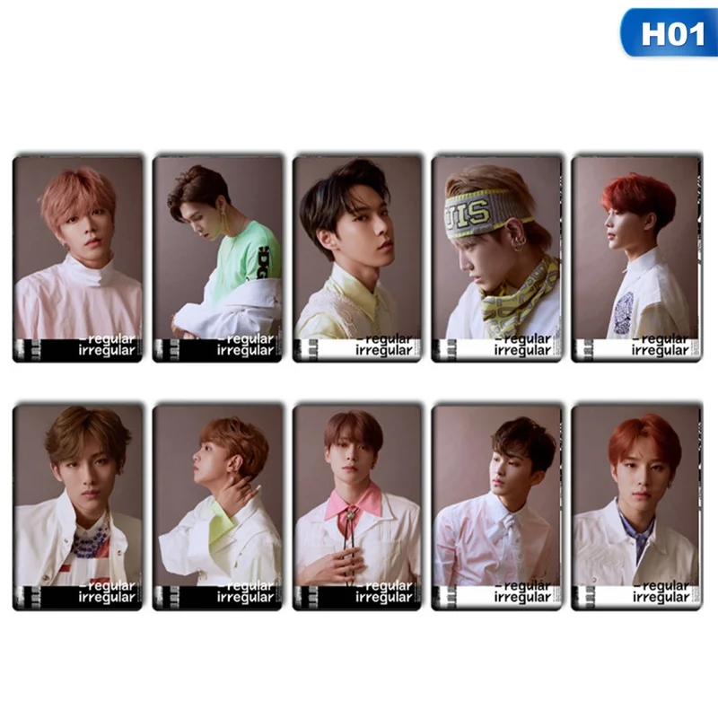 10 шт./компл. KPOP NCT U 127 Empathy альбом Taeyong Mark автограф Фотокарта бумажные карты плакат - Цвет: H01