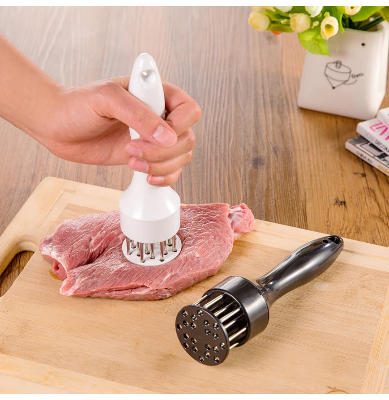 TUUTH Steak Pork Chops Quick Pine Needle Practical Stainless Steel Tender Meat Needle Tender Meat Hammer Kitchen Gadgets Steak A2