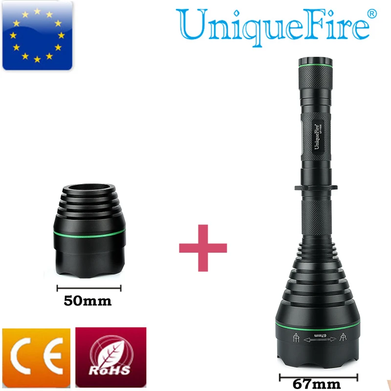 UniqueFire 1508 T67 IR 940nm Newest Flashlight Illumination IR Flashlight +50mm Head Part Torch Set Hunting Light UniqueFire 1508 T67 IR 940nm Newest Flashlight Illumination IR Flashlight +50mm Head Part Torch Set Hunting Light