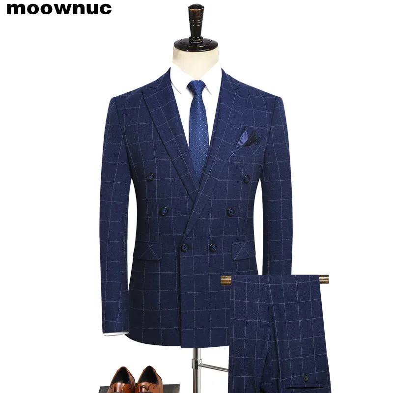 

2019 new men's suits Business casual Boutique three-piece set suit Men double-breasted The banquet dress classic men's suit