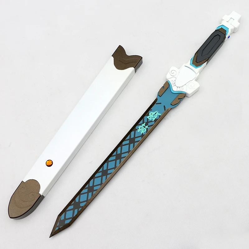 Игра OW Косплей Гэндзи деревянный меч оружие белый тигр Wakizashi косплей