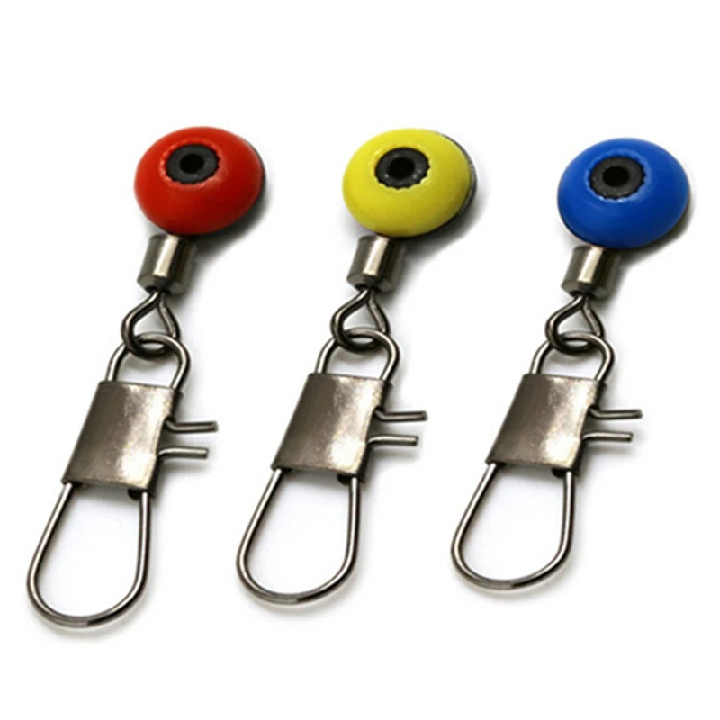 

2017 New 20Pcs/lot Fishing Line to Hook Swivels Shank Clip Connector Interlock Snap Connector Sea Fishing Lure Beans Belt