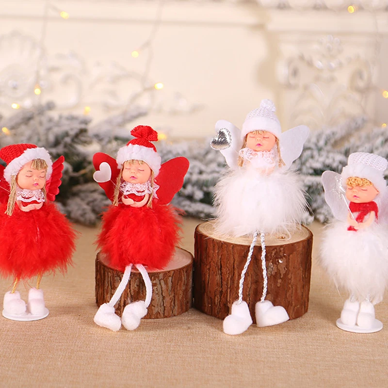 

New Cute Angel Christmas Tree Decoration Christmas Ornament Kawaii Girl Doll Xmas Tree Hanging Pendant New Year Kids Gift