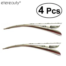 ETEREAUTY 4 шт. заколки для волос полые Стиль заколки для волос шпильки аксессуары для волос головной убор без зубов(серебро