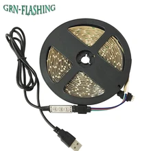 3528 SMD 50CM 1M 2M 3M DC 5V USB Power Supply RGB LED Strip light lamp Tape For TV Background Decorative Lighting Lantern String