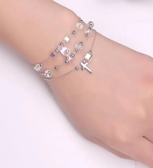 

Free shipping 123 11 new on sale 3 circles Women Silver Bracelet hotsale Design Girls New Fashion gift Free shipping