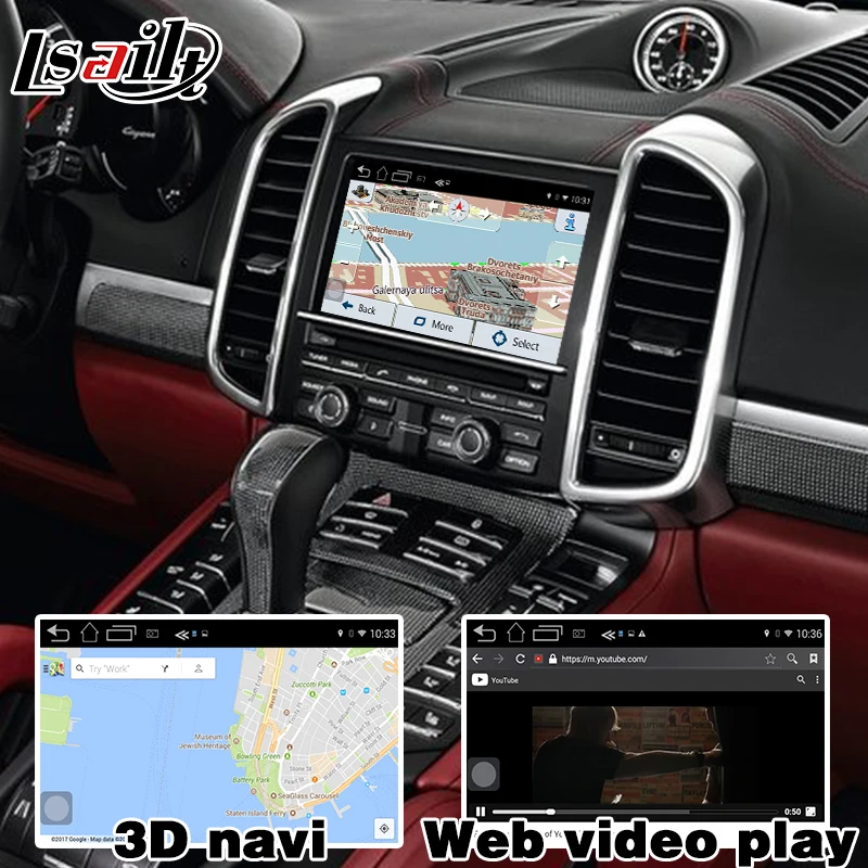 GPS навигатор на Android 6 0 для Porsche Cayenne PCM 3 1 опционально Carplay google play youtube waze