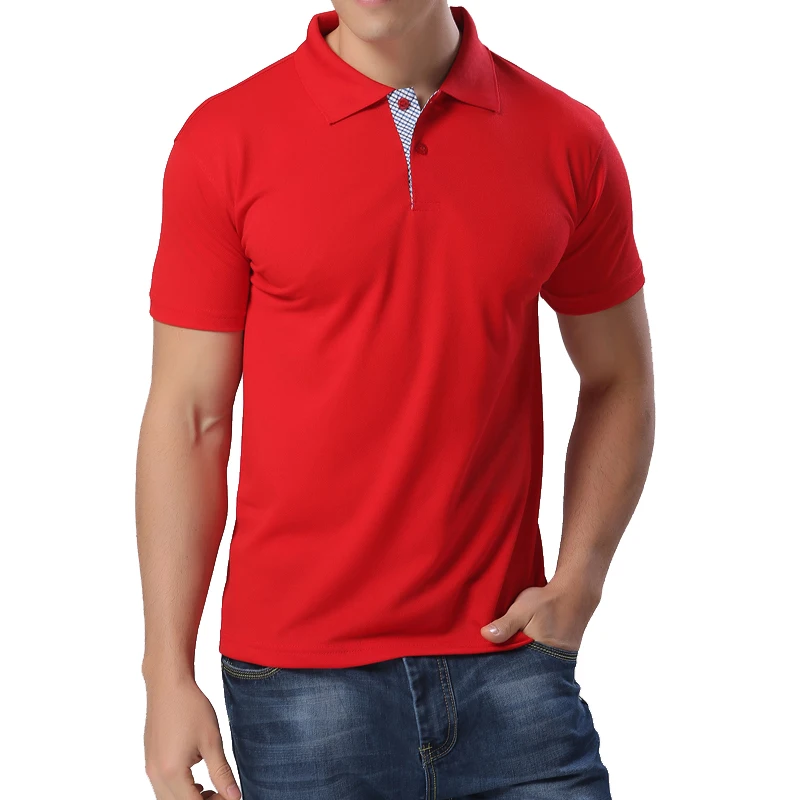 New 2016 Men's Fashion Brand Polo Shirt Men solid Business & Casual Polos Men Cotton Blends