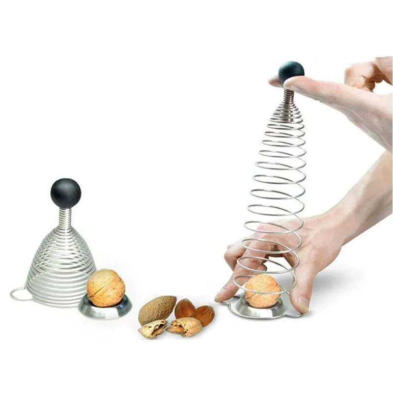 

2018 Creative Nut Sheller Stainless Steel Spring Nutcracker Open Walnut Artifact Spring Clip Macadamia Nut Cracker
