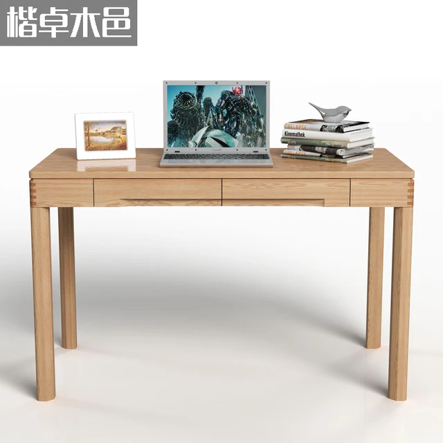 White oak desk minimalist fashion all solid wood computer furniture wax