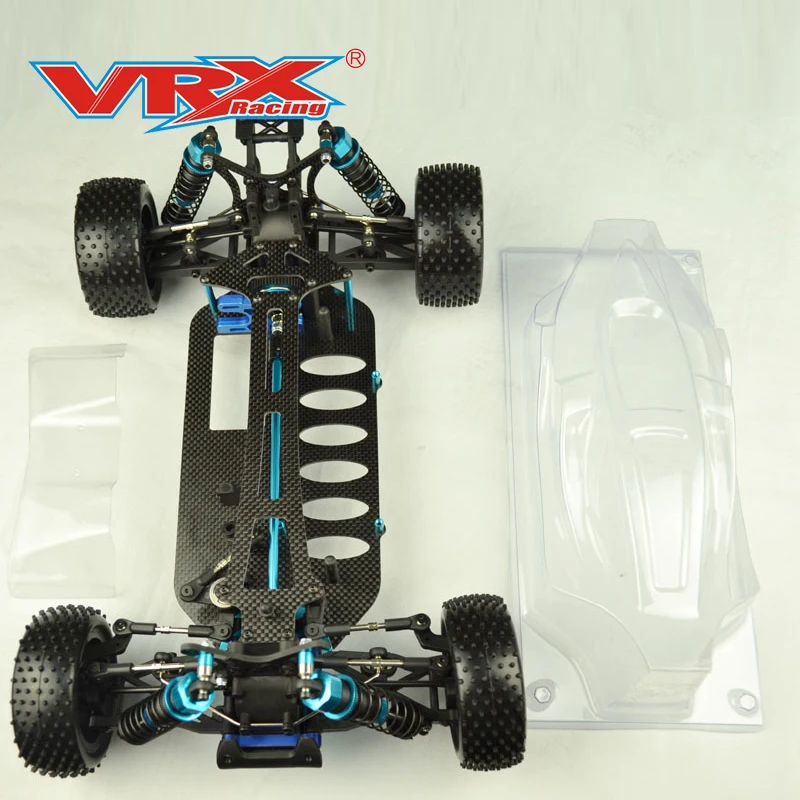 VRX Racing 1/10 scale SPIRIT PRO Багги роликовый комплект версия без электроники, с прозрачным корпусом