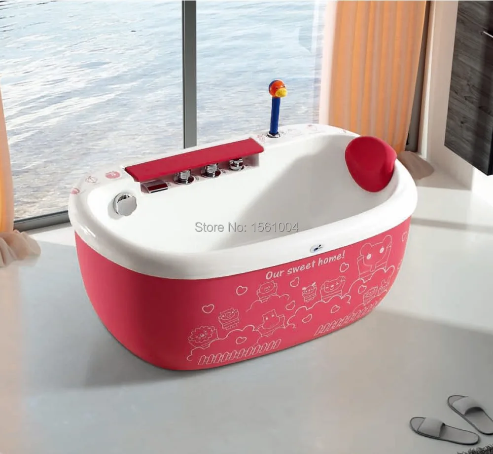 Spa Baby Bathtub Children Pink Bathtub, Optional Sky Blue Bathtub Baby