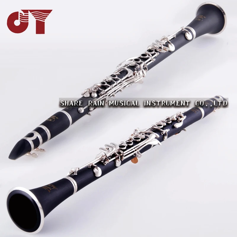 Autorización oficial JINYIN clarinete Chapado en plata teclado abajo afinación B examen de nivel principiante JYCL-2000S