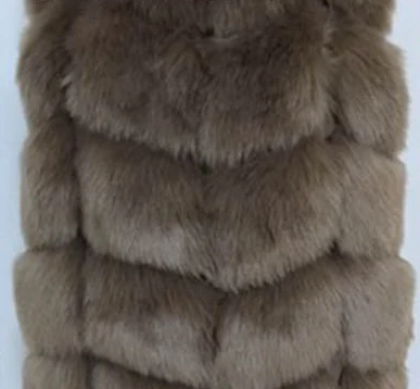 ZADORIN 5XL 6XL Female Fur Waistcoat Winter Warm Faux Fur Vest Women Plus Size Fashion O-Neck Long Sleeveless Faux Fur Coat womens parka coat Coats & Jackets