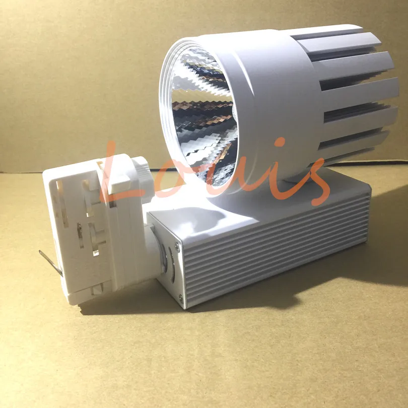 Ondenn 8 шт./лот 35 Вт Рельс LED Лампы для мотоциклов затемнения AC85-265V 4 жилы 3 фазы 35 Вт удара трек светодиодный прожектор светодиодное освещение теплый холодный белый