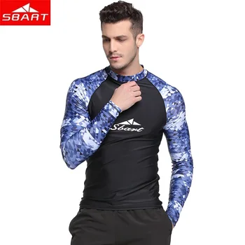 

SBART 2018 men rash guard Surfing Diving Suits Swimwear full set suit swim Snorkeling Suit surf shirt rashguard Tight long pants