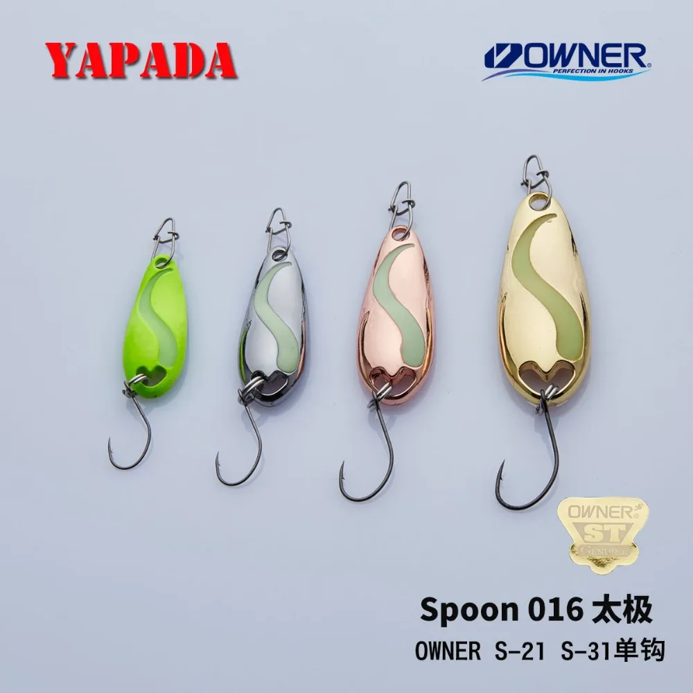 YAPADA ملعقة 016 TaiChi مضيئة 2.5-7.5g مالك واحد هوك 30-45mm متعدد الألوان المعادن سبائك الزنك ملعقة الصيد السحر YAPADA ملعقة 016 TaiChi مضيئة 2.5-7.5g مالك واحد هوك 30-45mm متعدد الألوان المعادن سبائك الزنك ملعقة الصيد السحر