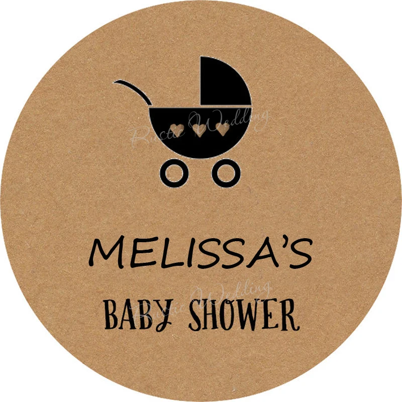 Personalized Baby Show Label Baby Car Sticker Kraft Stickers Baby Stickers Celebration Stickers Gift Favors Label Label Stickers Stickerslabel Personalized Aliexpress