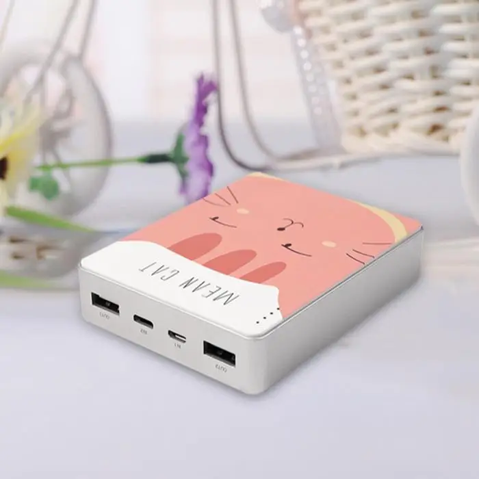 Модный Мини Портативный милый мультфильм мульти 70% USB ручной выход дома, офиса, открытый банк заряда