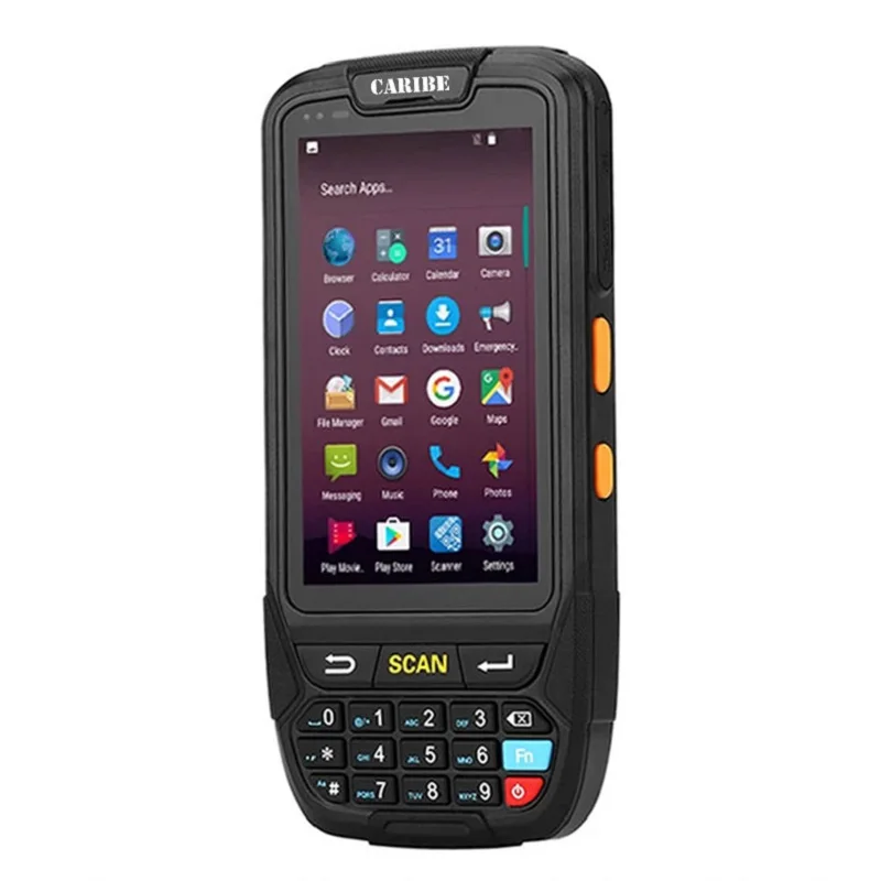  CARIBE Handheld Barcode Scanner RFID Read Printer NFC Reader Bluetooth Rugged Mobile Computer