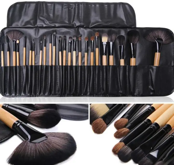 

Powder Cosmetic 24 Pcs Brushes Tools Case Set Makeup Brush Beauty Eyeshadow
