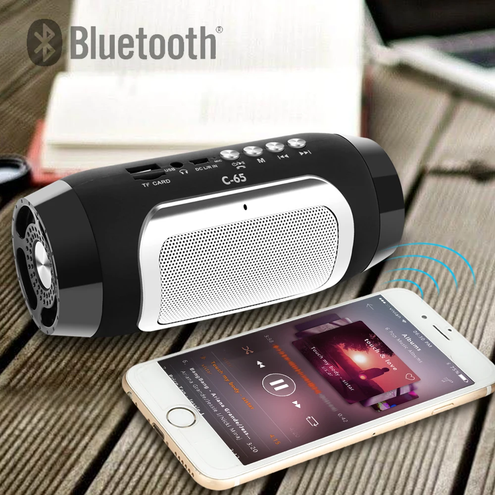 TOPROAD Bluetooth динамик мини стерео радио колонки беспроводные портативные аудио mp3