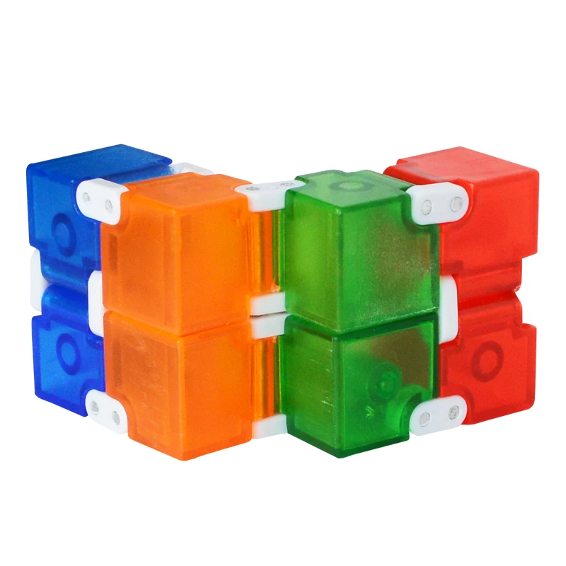 Красочный пластиковый кубик бесконечности для снятия стресса Антистресс смешные игрушки EDC для детей