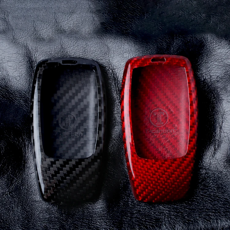 Cuztom Tuning RED Carbon Fiber CASE for 2017-2019 Mercedes Benz W213 E-Class E300 E43 E63 S-Class S63 S500 C-Class C63 W205 Smart Key FOB 