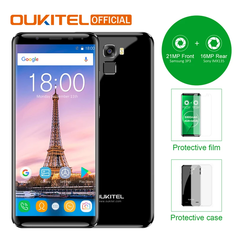 Oukitel K5000 18:9 Infinity Display 5.7" HD Mobile Phone