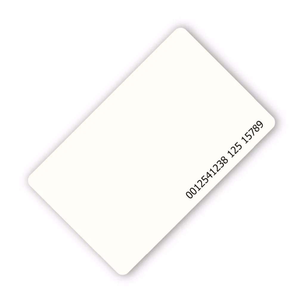 RFID ISO, ПВХ карты EM4100 чип, EMID карта рчид lf, RFID смарт-карты для контроля доступа 125 кГц с TK4100 чип только для чтения
