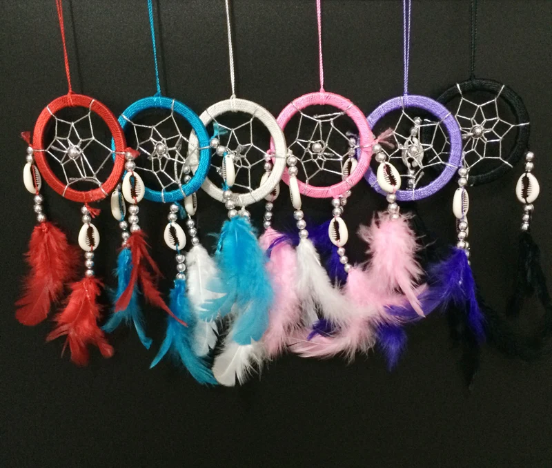 2016 Wholesale 6pcs/pack 6pcs Random Color Shipped Small Dream Catcher