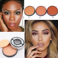 MLLE розовый бренд Профессиональный прессованный порошок матовый Омбре корректор косметика для лица макияж водонепроницаемый натуральный макияж для лица