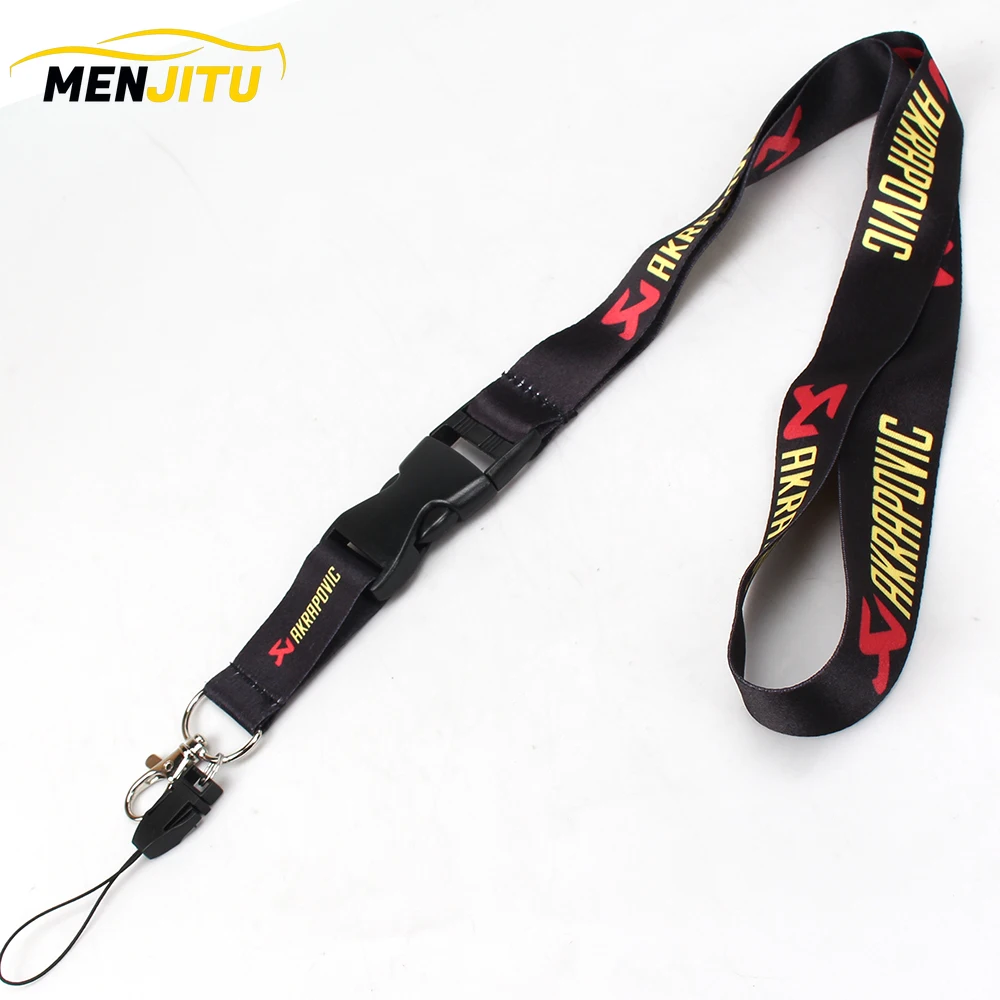 

JDM Style Recaro Car Painting Cellphone Lanyard JDM Racing Car Keychain ID Holder Mobile Neck Strap with Quick Release