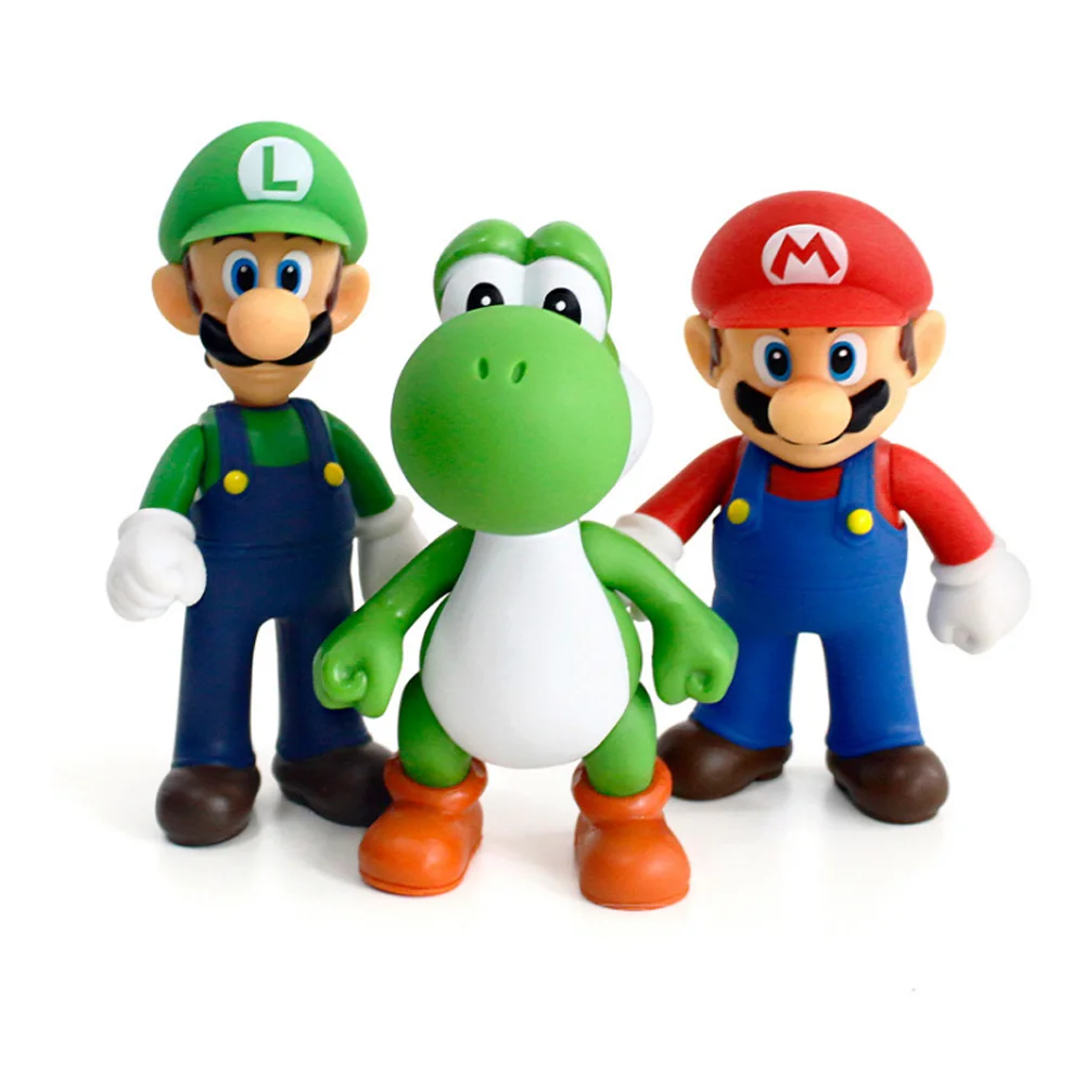 SUPER MARIO BROS PVC FIGURE TOY Action Figure Toys Model 12-15cm Mario Luigi Yoshi Donkey Kong Collectibles Dolls For Kids SUPER MARIO BROS PVC FIGURE TOY Action Figure Toys Model 12-15cm Mario Luigi Yoshi Donkey Kong Collectibles Dolls For Kids