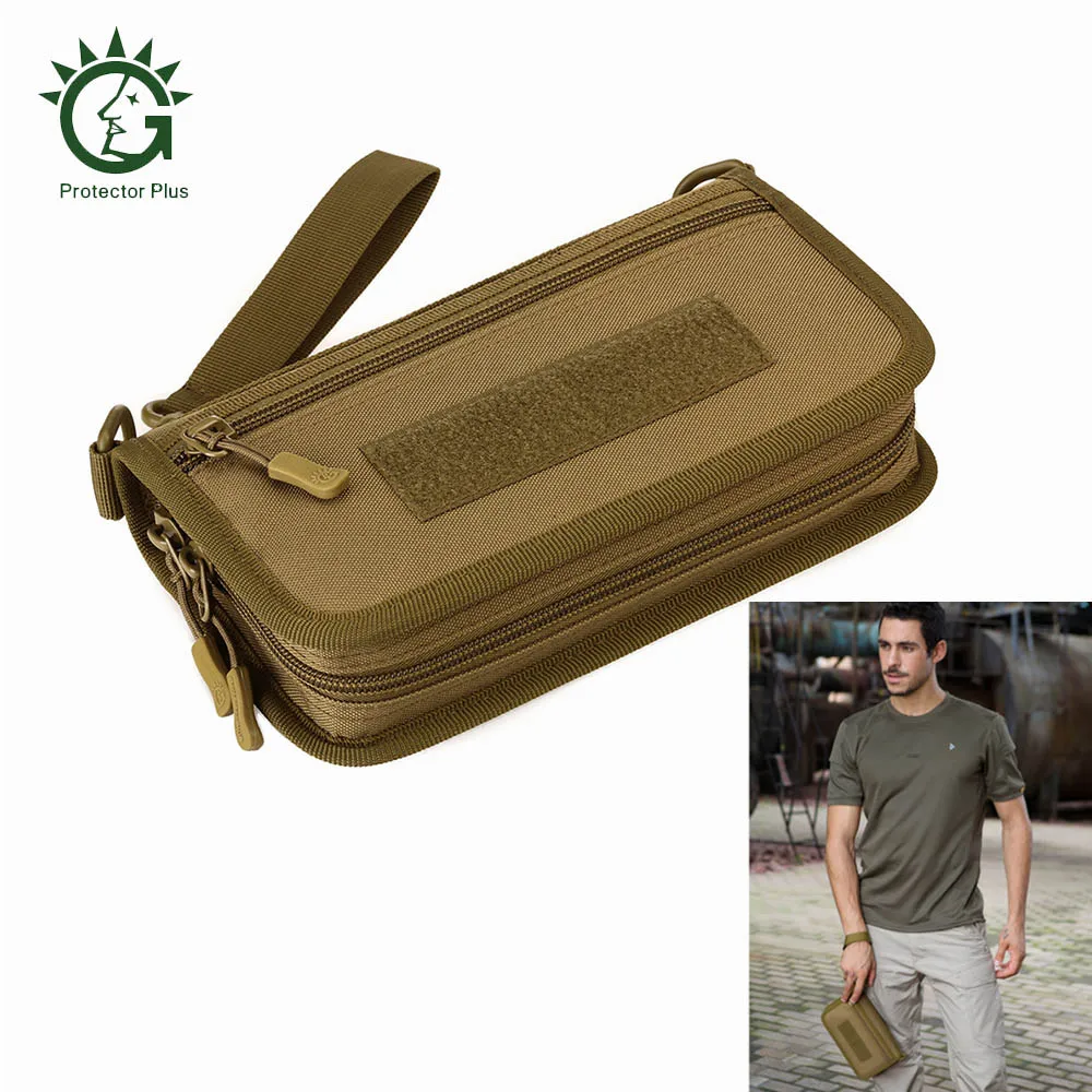 

Protector Plus 10L Tactical Camouflage Mobile Phone Pouch Wallet Handbag for 6-Inch Mobile Phone Waterproof Tactical Wallet Bag