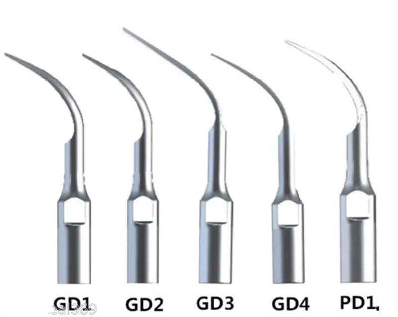 

5pcs Dental Scaler Perio Scaling Tips GD1 GD2 GD3 GD4 PD1 fit DTE Satelec