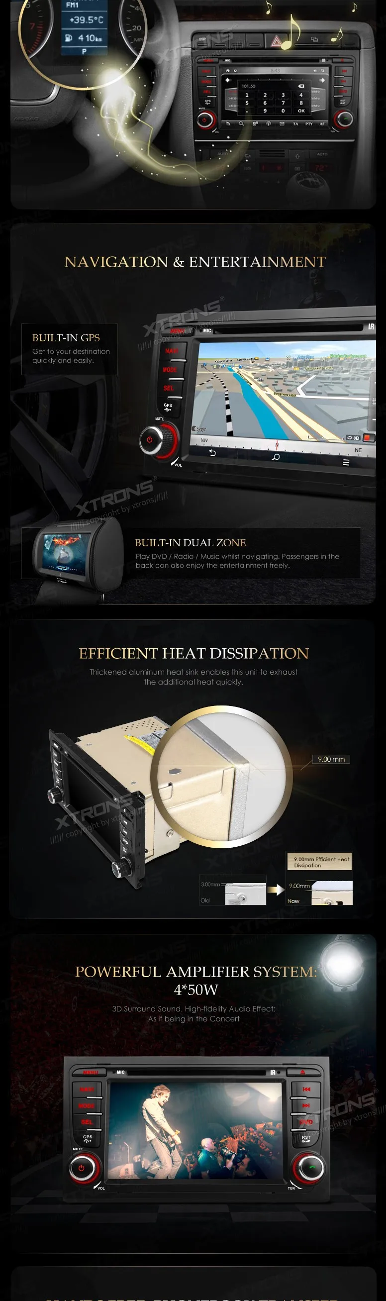 Clearance XTRONS 7 Inch 2 din car audio HD Touch Screen stereo DVD Player With GPS Navigation Canbus For Audi A4 3 Clearance XTRONS 7 Inch 2 din car audio HD Touch Screen stereo DVD Player With GPS Navigation Canbus For Audi A4 3