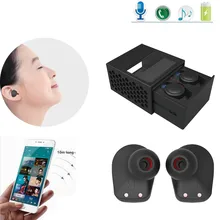 Wholesale Mini TWS Twins Wireless Bluetooth Stereo Headphone Headset In-Ear Earphones Earbuds For Iphone PC Smartphone Mp3 Hifi