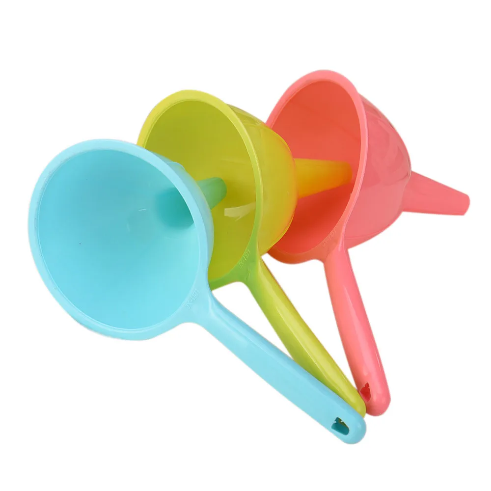 

Portable Mini Eco Friendly Plastic Funnels Liquid Leakproof Hopper Kitchen Cozinha Cooking Tools Accessories Gadgets