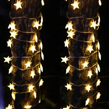 

String Lights Christmas Star Fairy Dimmable with Remote Control 5M 40led Lights Xmas New Home Decorate Accessories Light