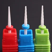 1 шт. керамический сверло для ногтей электрические маникюрные сверла машина аксессуары мертвой кожи Маникюр Педикюр резак пилочка-полировка