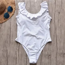 Пикантные с высокой оборкой обёрточная бумага Окунитесь средства ухода за кожей Шеи одна деталь Купальник Монокини Спинки пляжная