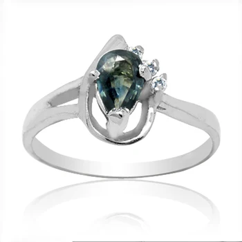 

Anillos Qi Xuan_Dark Blue Stone Luxury Rings_Fashion Ring_S925 Solid Silver Fashion Dark Blue Rings_Manufacturer Directly Sales