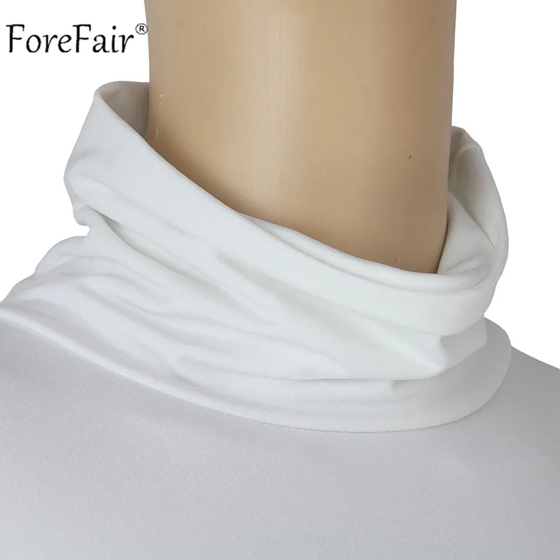 Forefair Turtleneck T Shirt Women White Black (17)