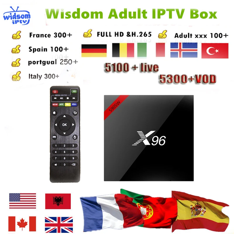 X96W android+ 1 год французский IPTV Испания Португалия Италия арабский IPTV голландский IPTV подписка Франция Великобритания поддержка