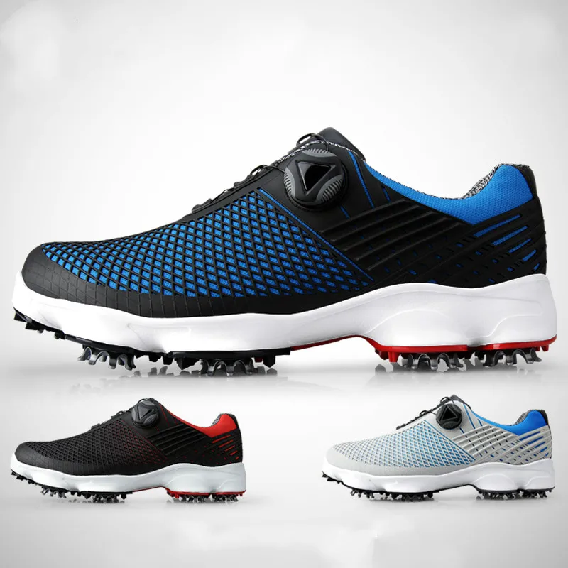 PGM Golf Shoes Мужская водонепроницаемая Спортивная обувь с широкой подошвой